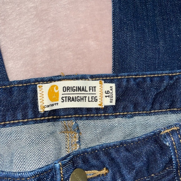 Carhartt original fit straight leg jean size 16R:L31 - Picture 6 of 12